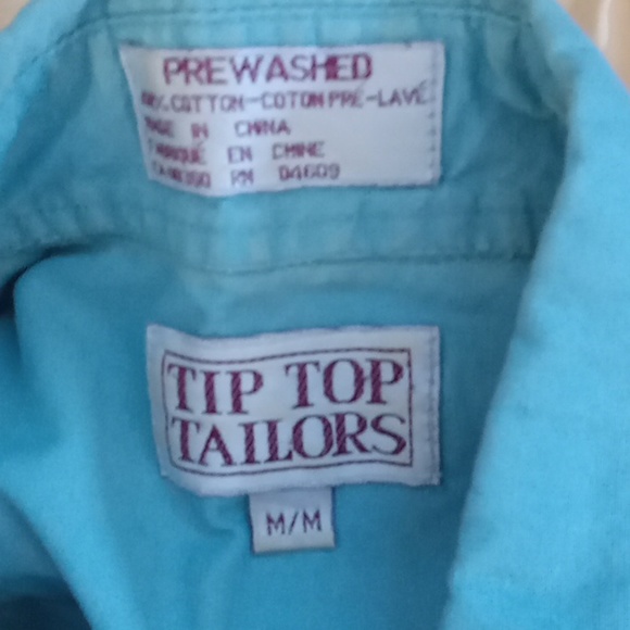 "🩷" BUNDLE of 2 Tip top tailors button down shirts sz Medium - Picture 2 of 3